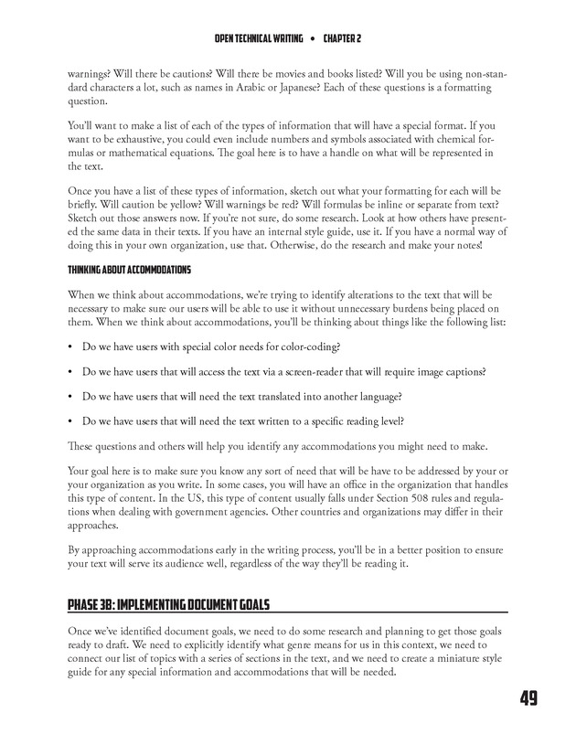 Open Technical Writing - New Page